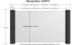 KiiPiT Stauraumnetz Inkl. Montageset S 170 - 210 Mm -Campingprodukte Geschäft 347762 2412553