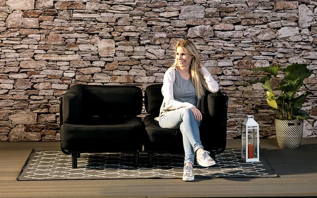 One Bar Element 1 Aufblasbarer Sessel / Sitzelement Light Grey / Red 3 One Bar Element 1 Aufblasbarer Sessel / Sitzelement Light Grey / Red