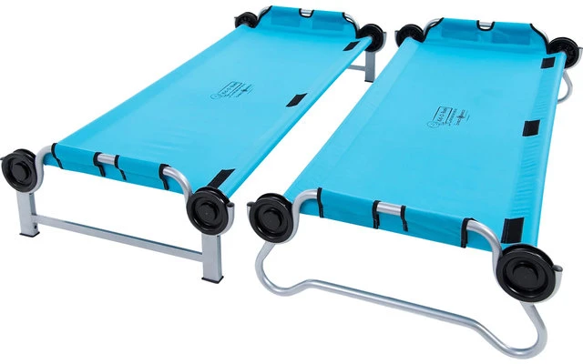 Disc-O-Bed Kid-O-Bunk Kinder Camping Stockbett Inkl. Seitentaschen Blau / Silber 4 Disc-O-Bed Kid-O-Bunk Kinder Camping Stockbett Inkl. Seitentaschen Blau / Silber – Bild 2