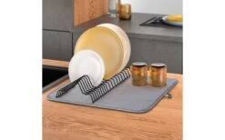 Metaltex Dry-Tex 2-in-1 Abtropfgestell Mit Microfasermatte Silber -Campingprodukte Geschäft 497090 3367256