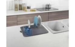 Metaltex Dry-Tex 2-in-1 Abtropfgestell Mit Microfasermatte Silber -Campingprodukte Geschäft 497558 3367502