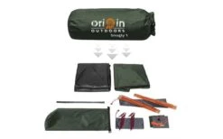 Origin Outdoors Snugly Kuppelzelt 1 Person -Campingprodukte Geschäft 528651 3493432