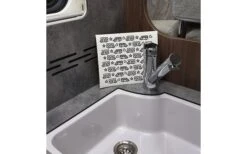 Pufz Schwedisches Geschirrtuch Wohnwagen Muster Türkis -Campingprodukte Geschäft 552865 3623236 3