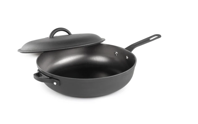 GSI Guidecast Frittierpfanne Gusseisen Mit Deckel 30 Cm 3 GSI Guidecast Frittierpfanne Gusseisen Mit Deckel 30 Cm