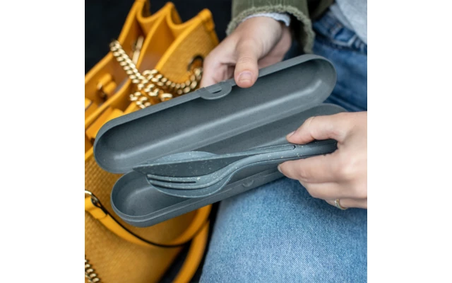 Koziol Besteck Etui KLIKK ETUI Nature Desert Sand 4 Koziol Besteck Etui KLIKK ETUI Nature Desert Sand – Bild 2