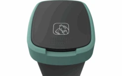 Rotho Twist Abfalleimer Mit Schwing- Und Klappdeckel 25 Liter Dunkelsilber -Campingprodukte Geschäft 689040 4830122