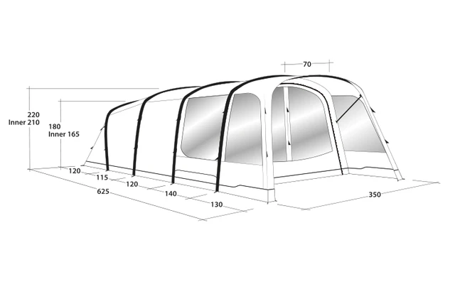Outwell Avondale 5PA Tunnelzelt 5 Outwell Avondale 5PA Tunnelzelt – Bild 3