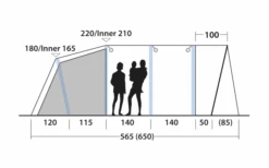 Outwell Avondale 6PA Tunnelzelt -Campingprodukte Geschäft 748511 5008592