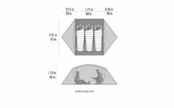 MSR Mutha Hubba NX V2 3 Personen Weiß -Campingprodukte Geschäft 819866 5300270
